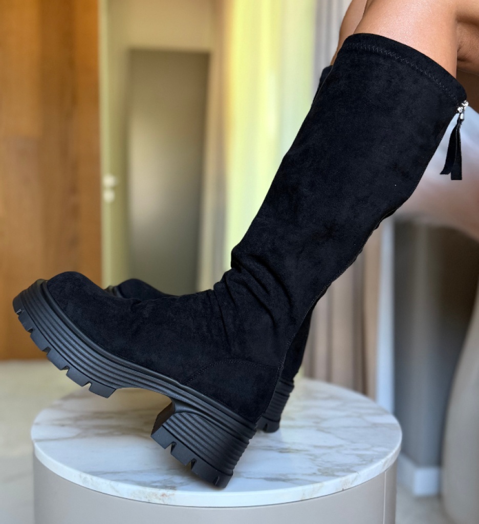 Cizme Dama Merra Negre 2 - Eleganță și Confort