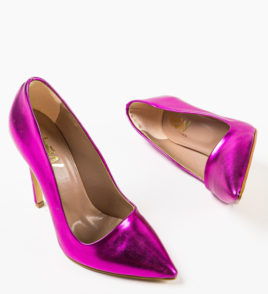 Pantofi Dama Junba Fuchsia - Stil și Eleganță - imagine 6
