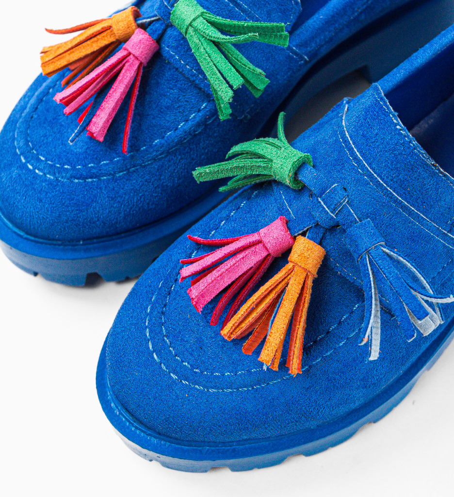 Pantofi Casual Dama Albastri - Confort și Stil - imagine 8