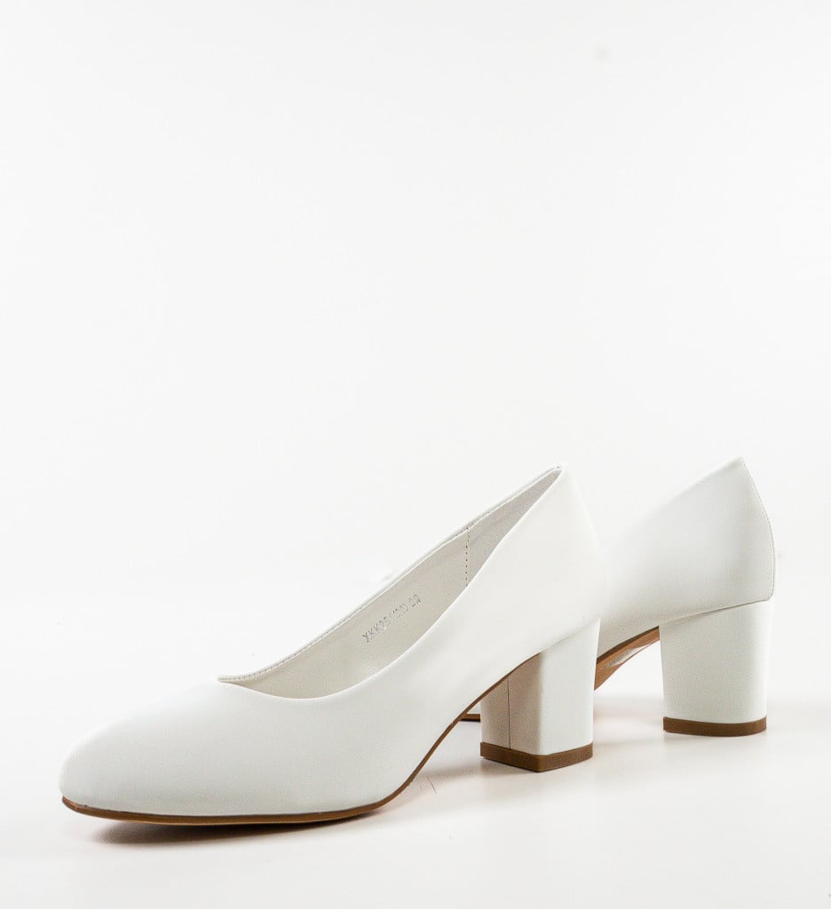 Pantofi Pozal Albi - Eleganță și Stil - imagine 6