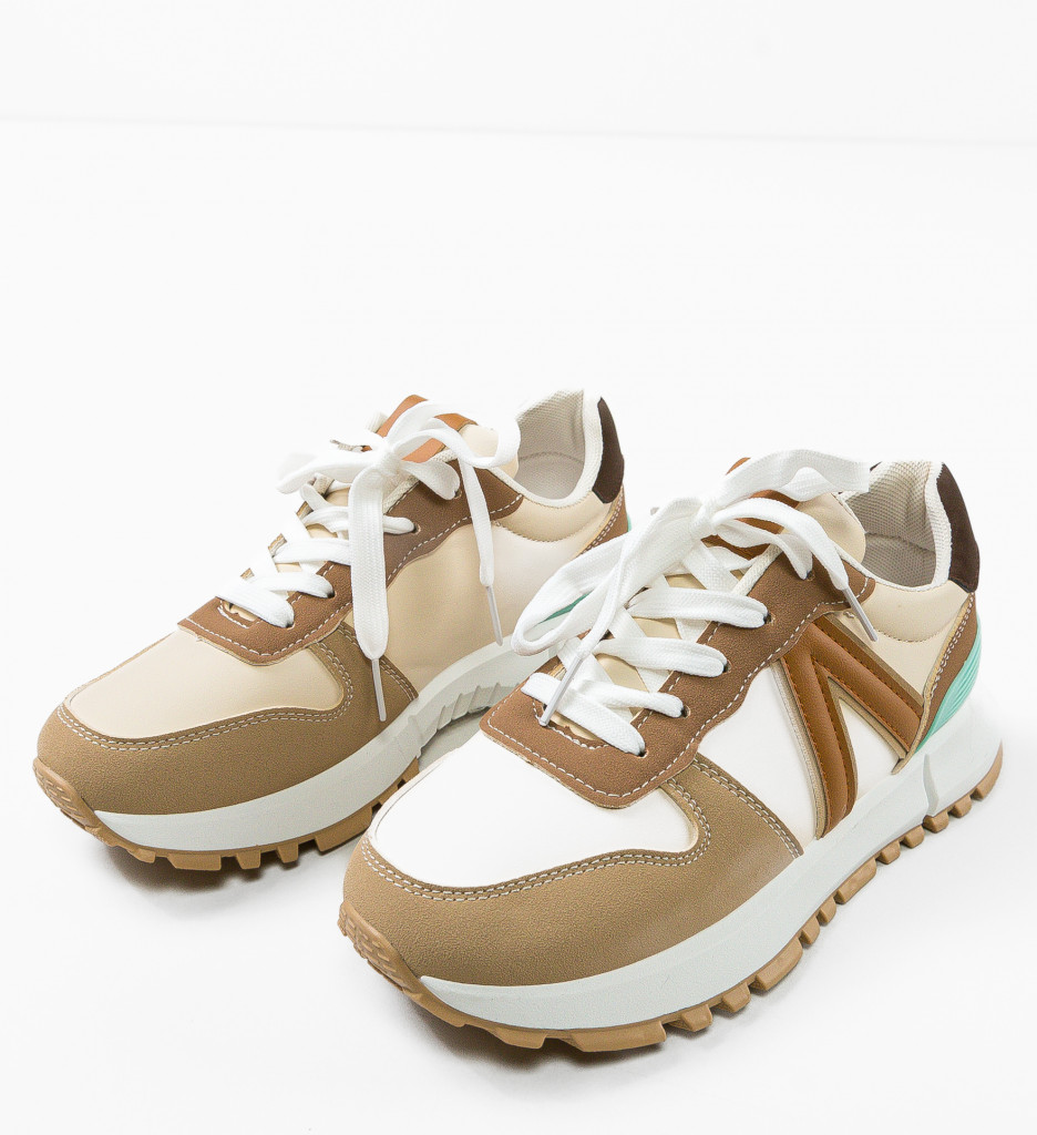 Sneakers Dama Khaki | Confort Urban Modern - imagine 5