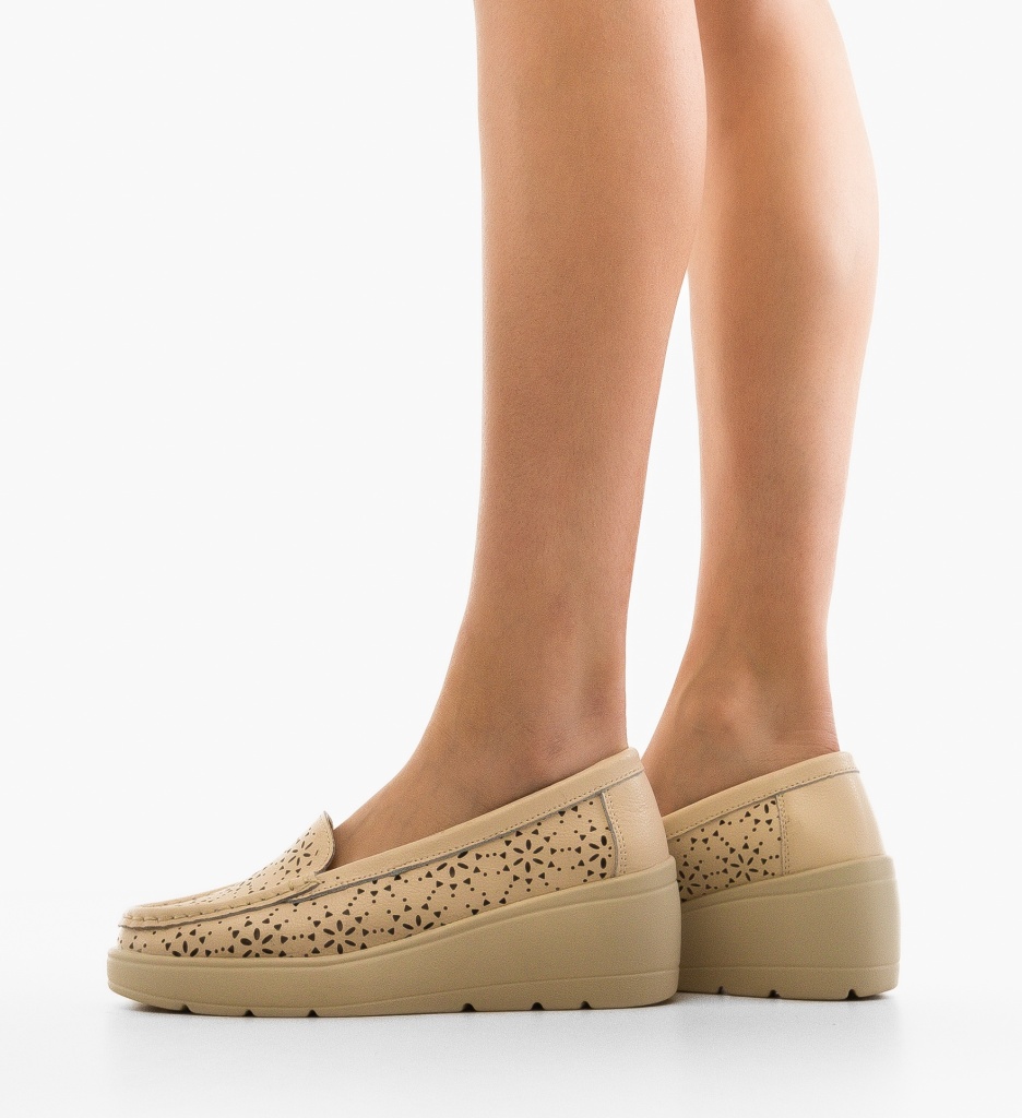 Platforme Dama Myzy Bej | Stil și Confort Casual - imagine 2