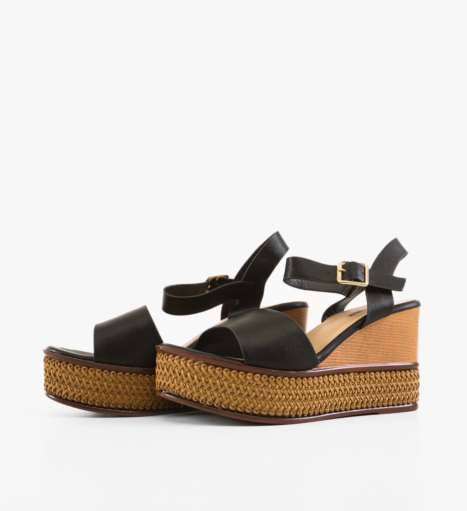 Sandale Fleur Negre - Eleganță și Confort - imagine 2