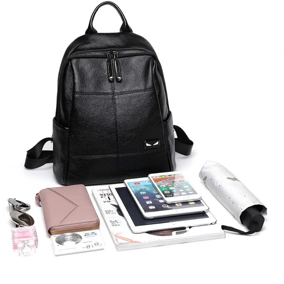 Delis Rucsac Piele Naturală Negru - Elegant și Practic - imagine 6