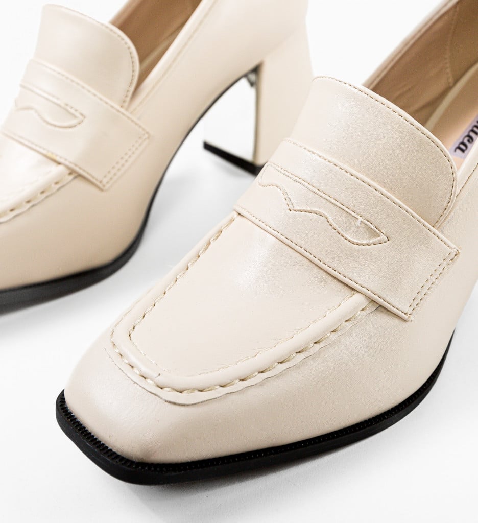 Pantofi cu Toc Kirsten Bej | Eleganță și Confort - imagine 11