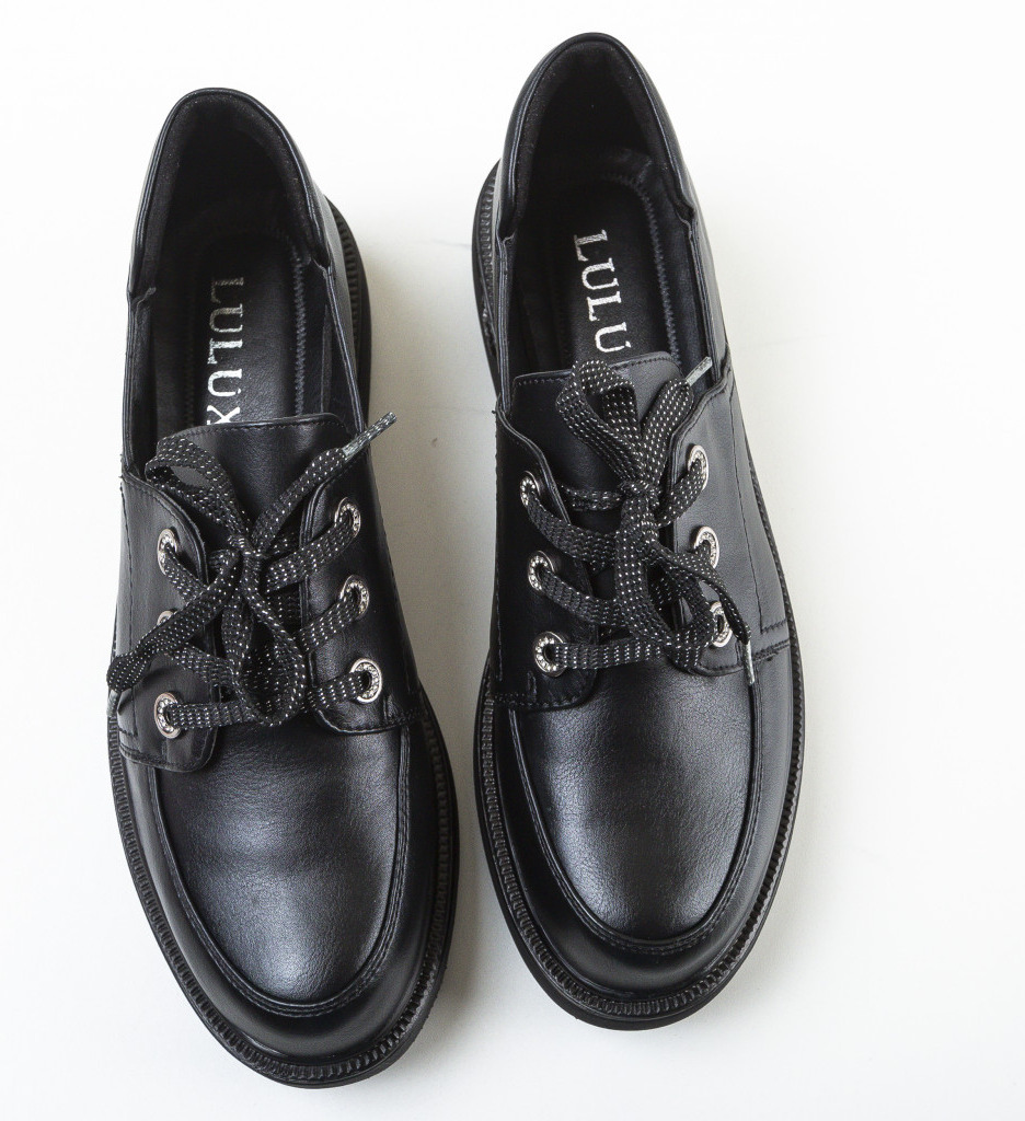 Pantofi Casual Smeco Negri | Stil & Confort - imagine 6