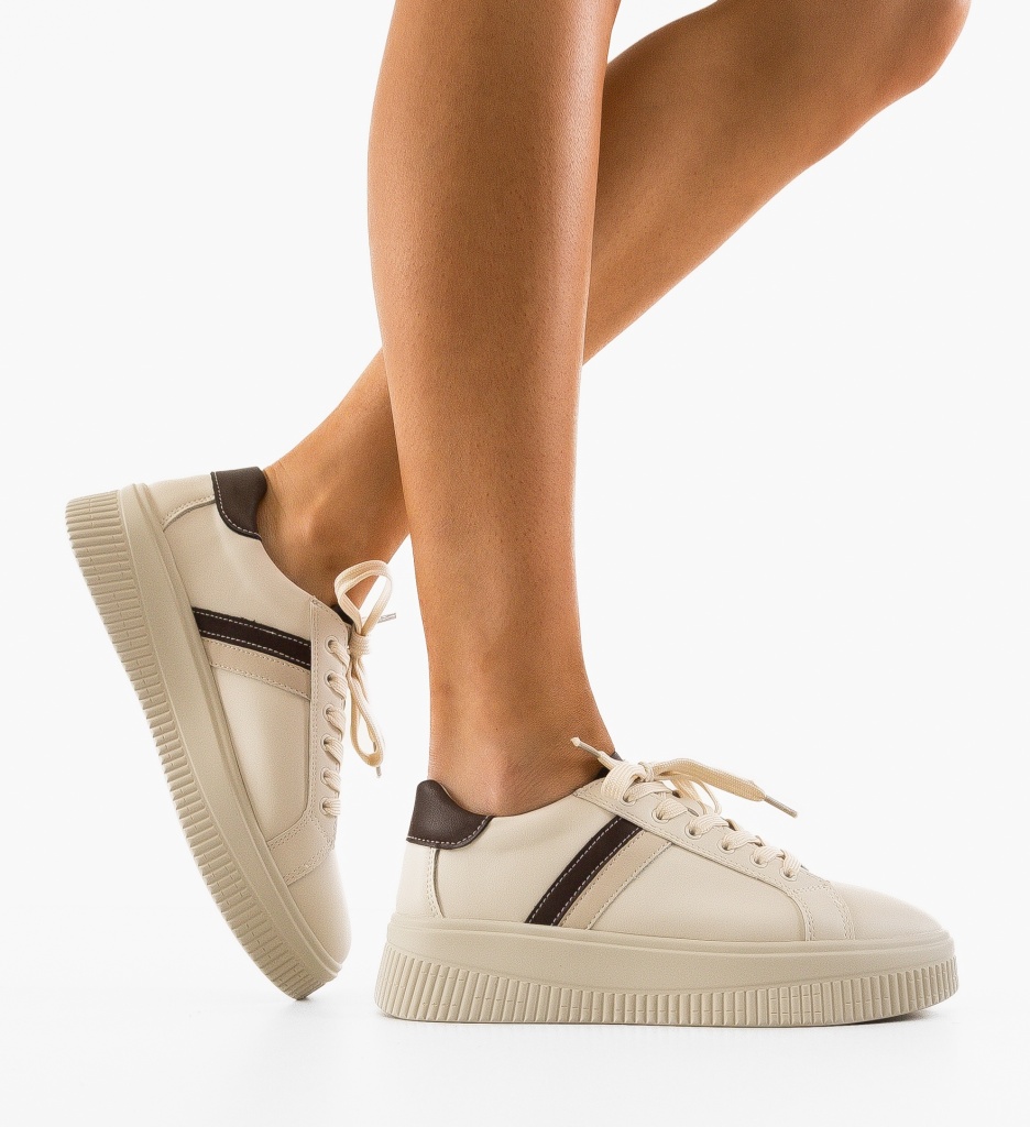 Sneakers Dama Wansa Bej 2 | Confort și Stil