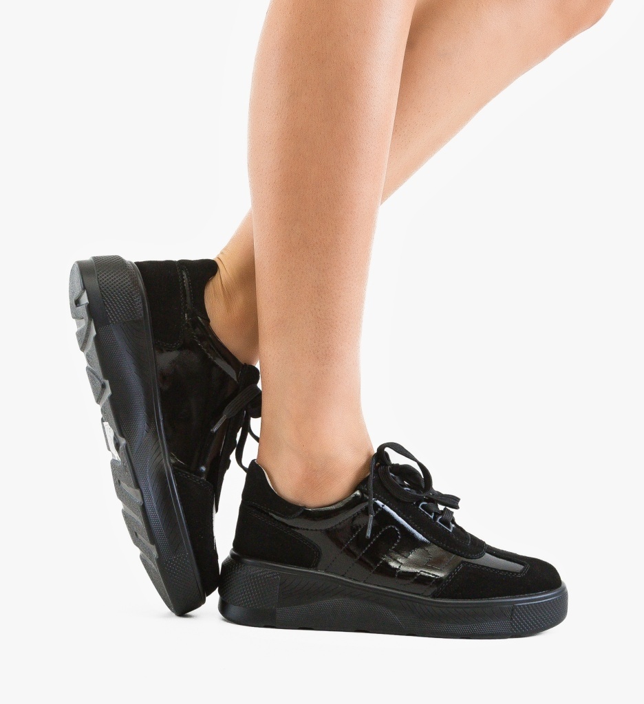 Pantofi Casual Mynbai Negri - Confort & Stil