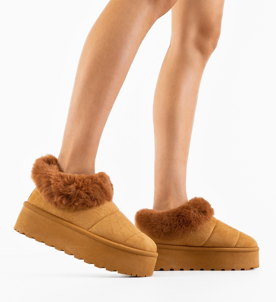 Papuci Ug Padma Camel - Confort și Stil - imagine 2