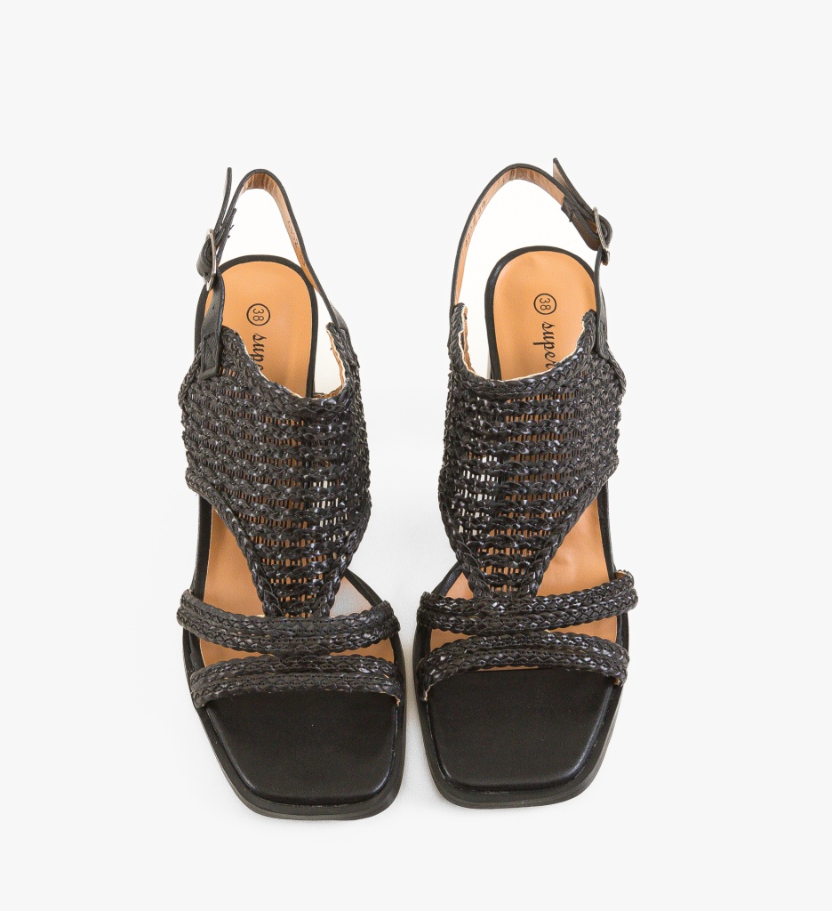 Sandale Toc Zak Negre | Eleganță și Stil - imagine 5