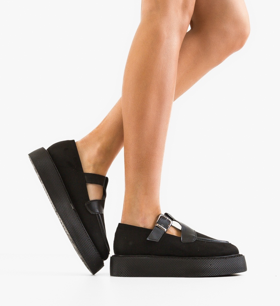 Pantofi Casual Teylar Negri - Confort și Stil - imagine 2