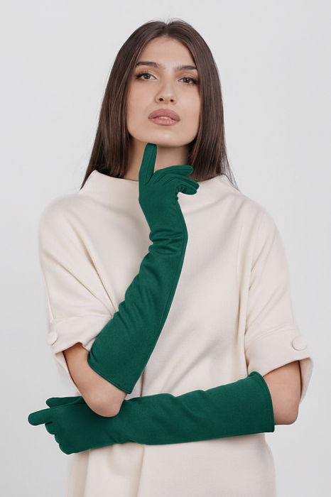 Manusi Catifelate Shopika Verde - Touchscreen