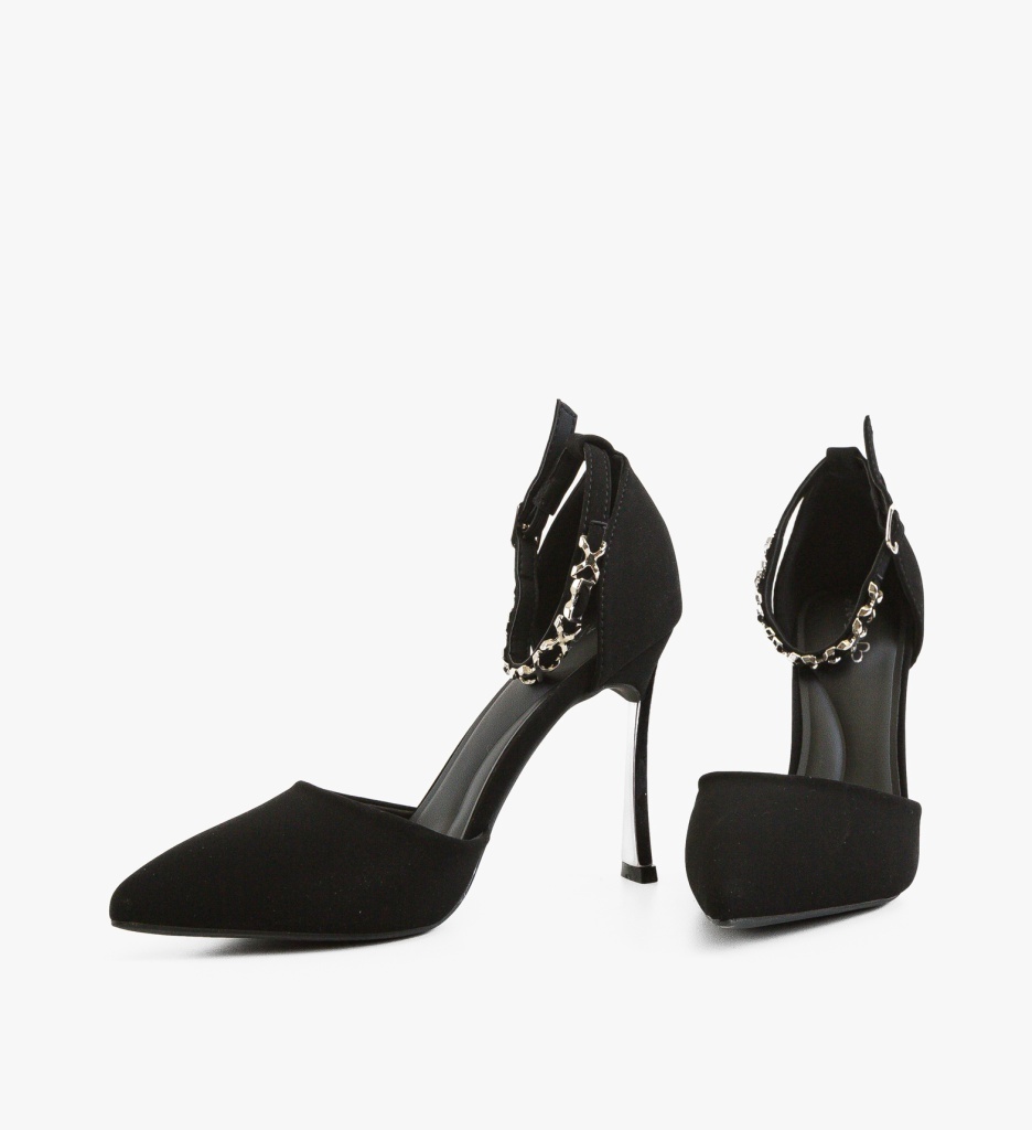 Pantofi dama Jajutra Negri cu toc eleganți - imagine 5