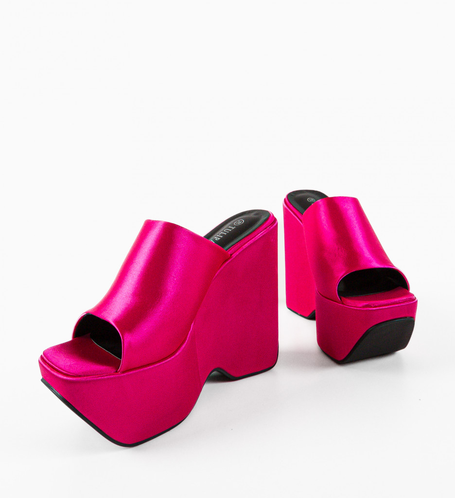 Sandale Saboti Kayleig Fuchsia - Confort și Stil - imagine 7