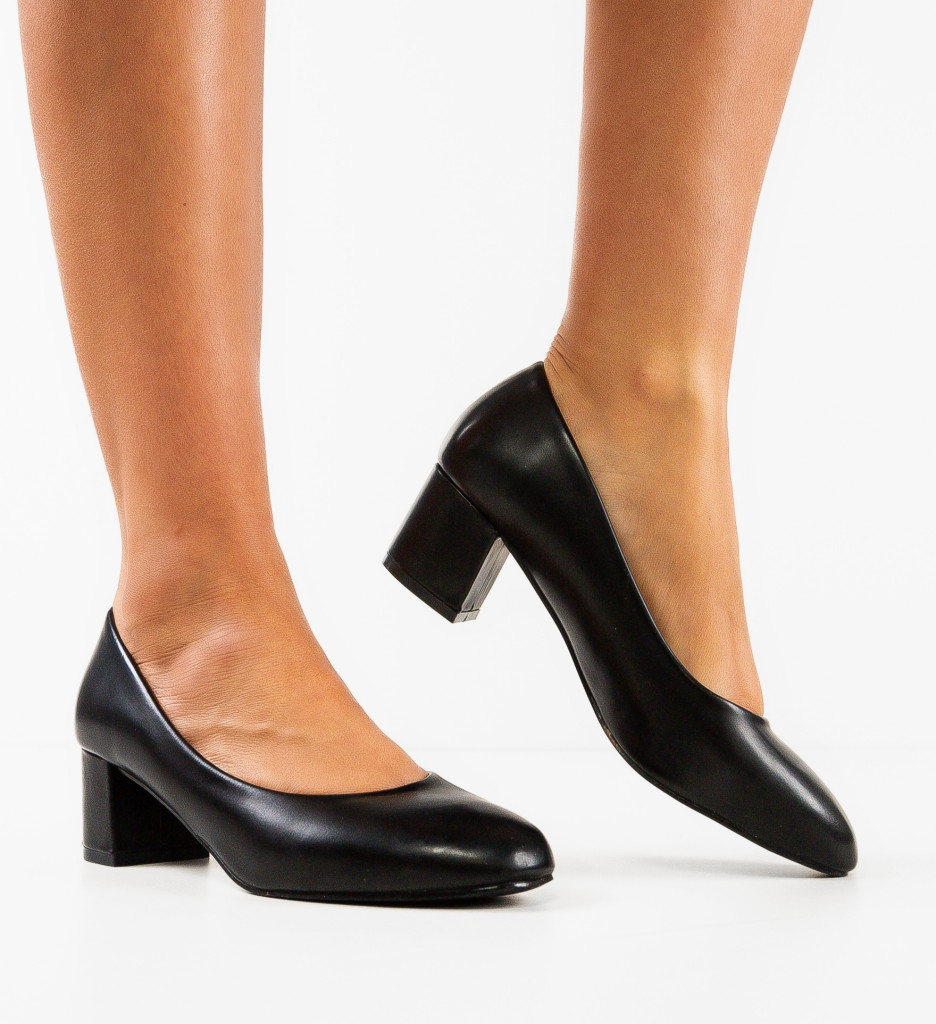 Pantofi Dama Isobe Negri Eleganți - imagine 4