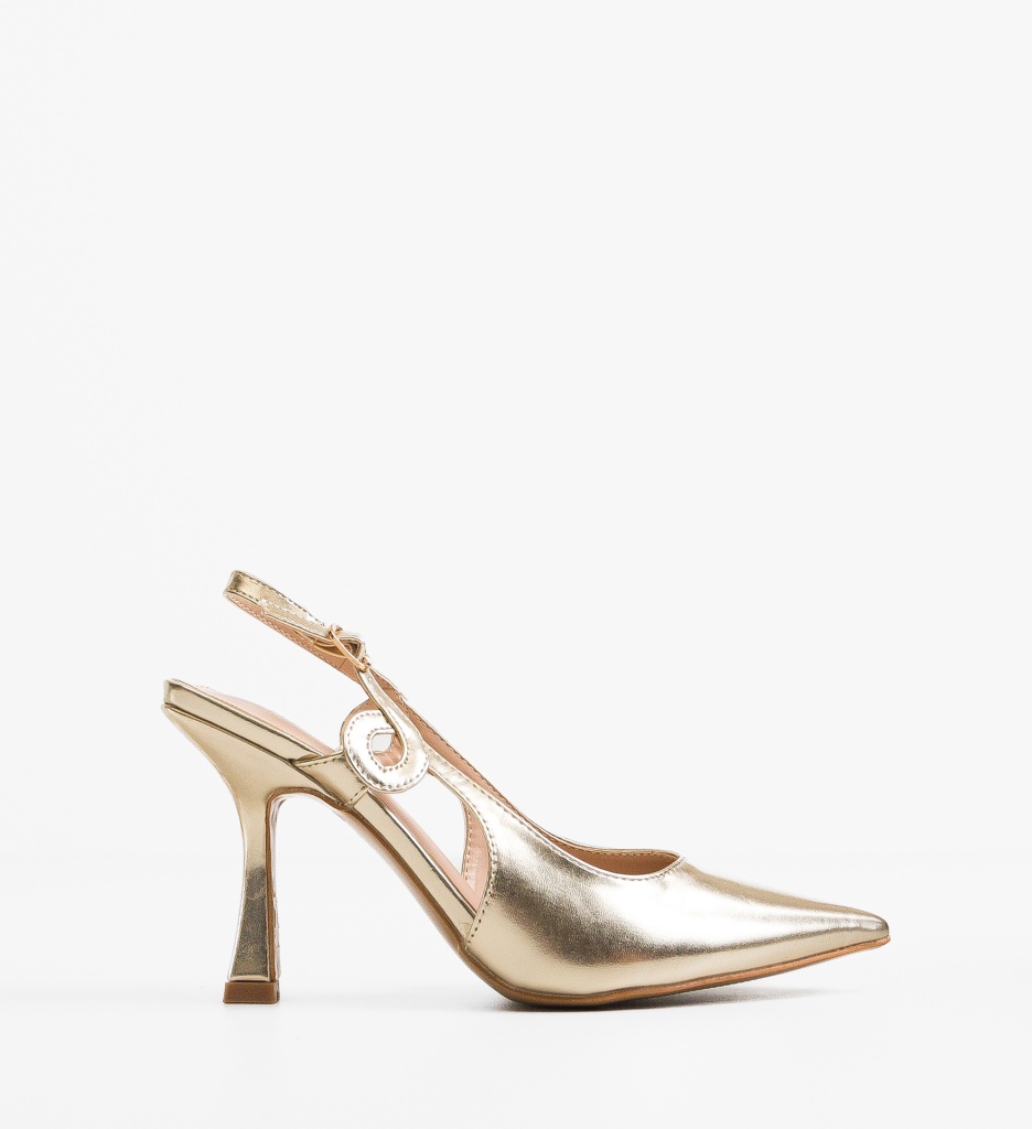 Pantofi Cecily Aurii | Eleganță și Stil Refinat - imagine 4