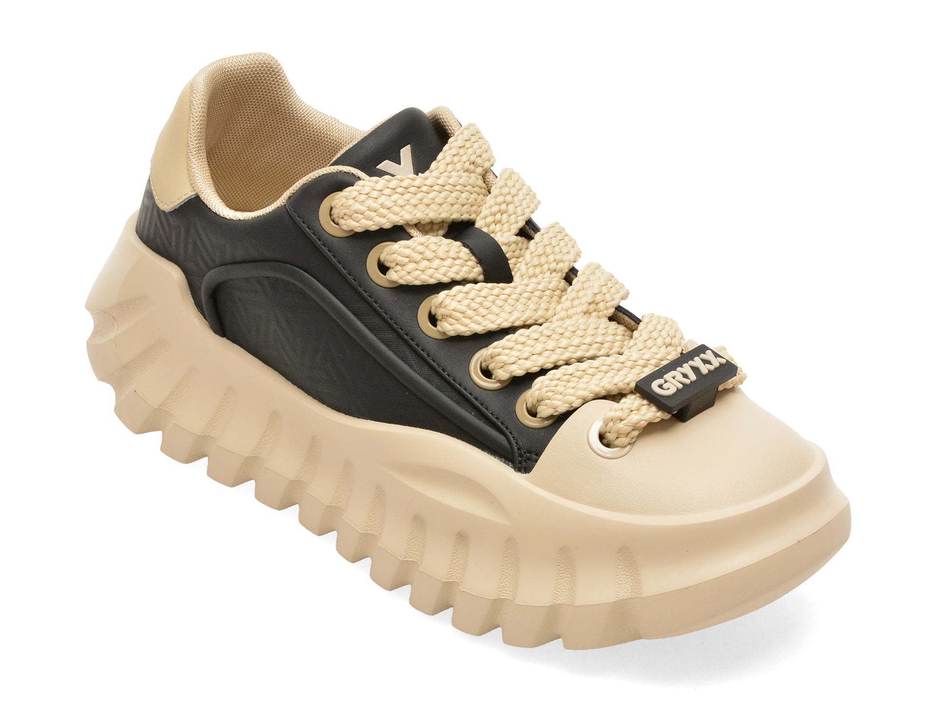 Pantofi sport GRYXX negri din piele naturală
