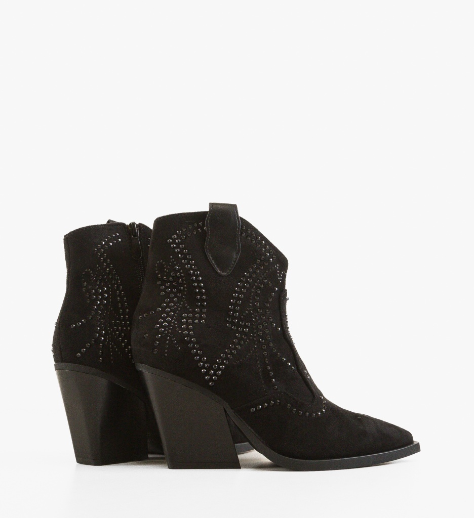 Botine Dama Leila Negre - Eleganta si Stil - imagine 2
