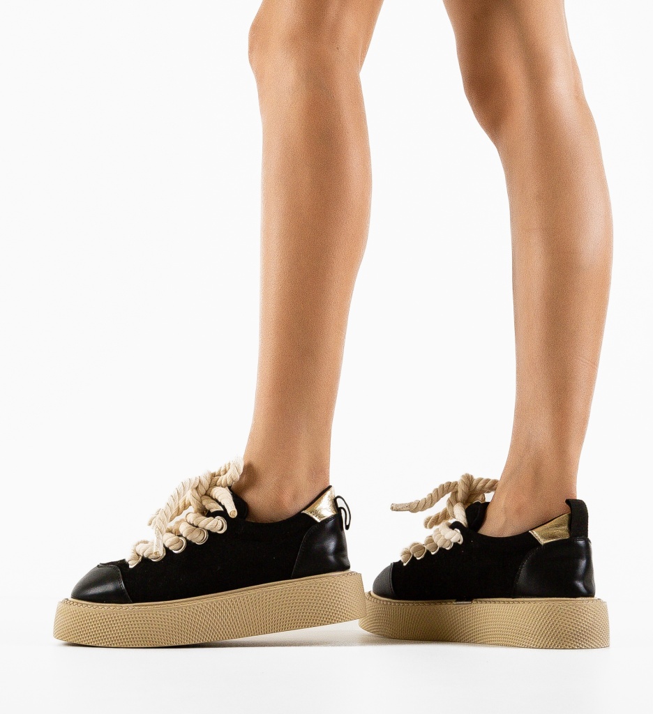 Pantofi Casual Lamesytt Negri - Confort și Stil - imagine 2