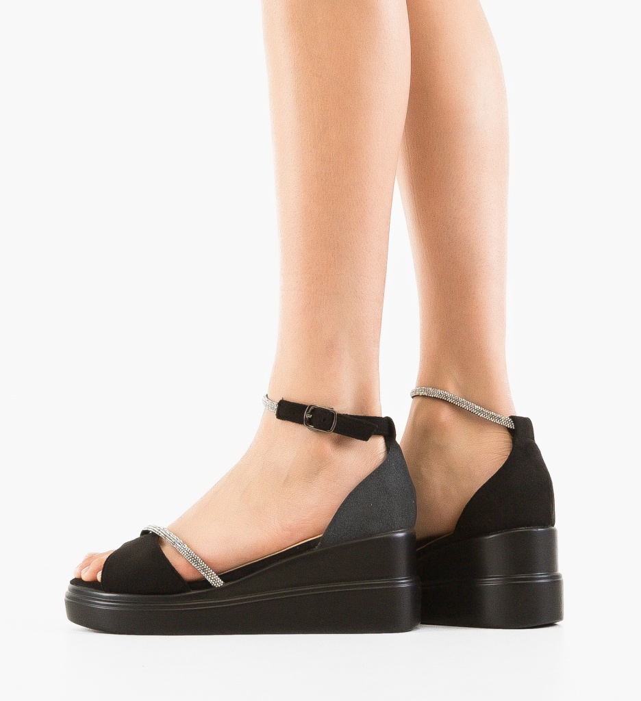 Platforme Dama Juha Negre | Stil si Confort - imagine 2