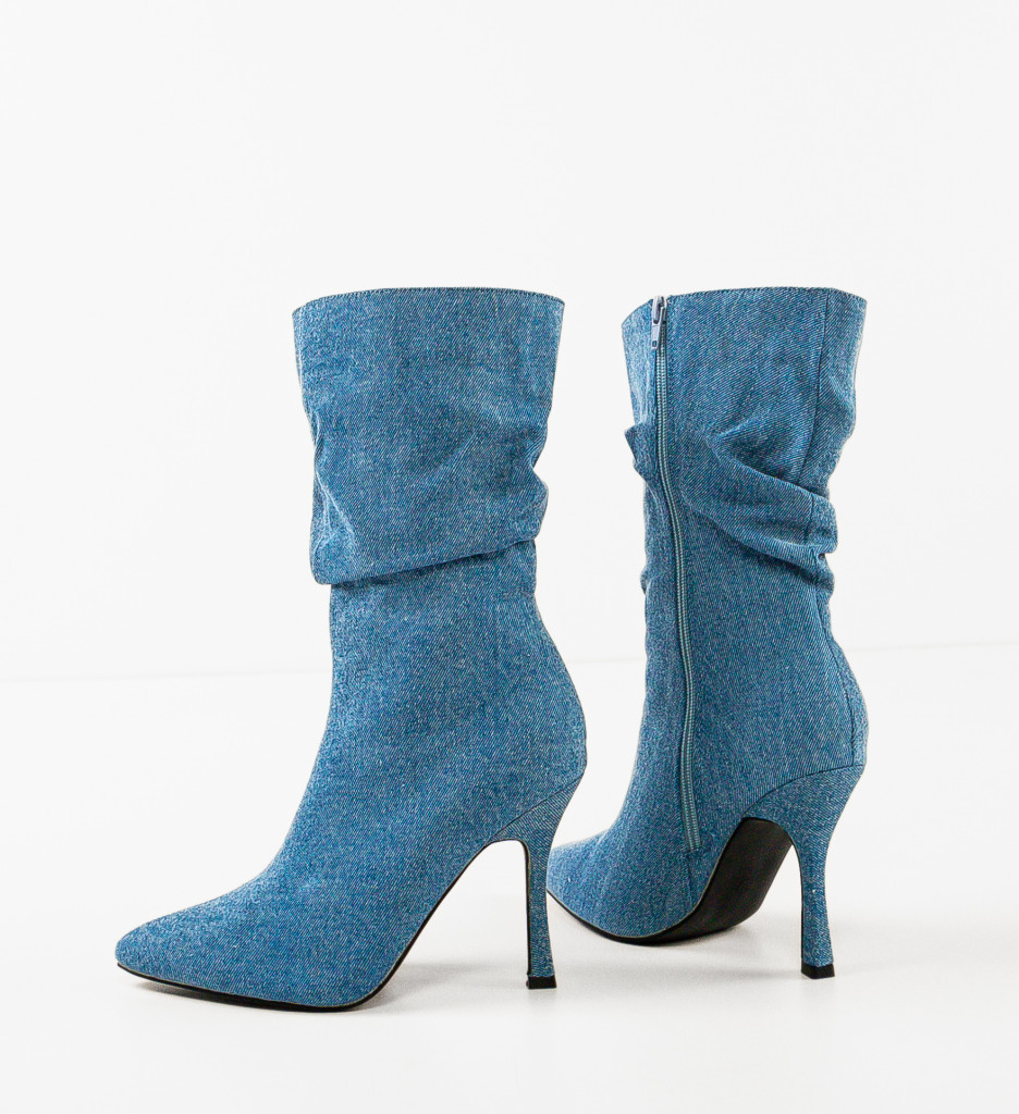 Botine Dama Albastre - Stil și Confort - imagine 6