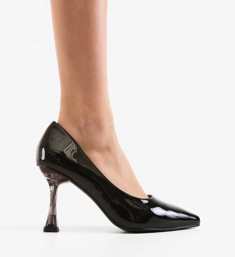 Pantofi Stiletto Negri Eleganți - imagine 6
