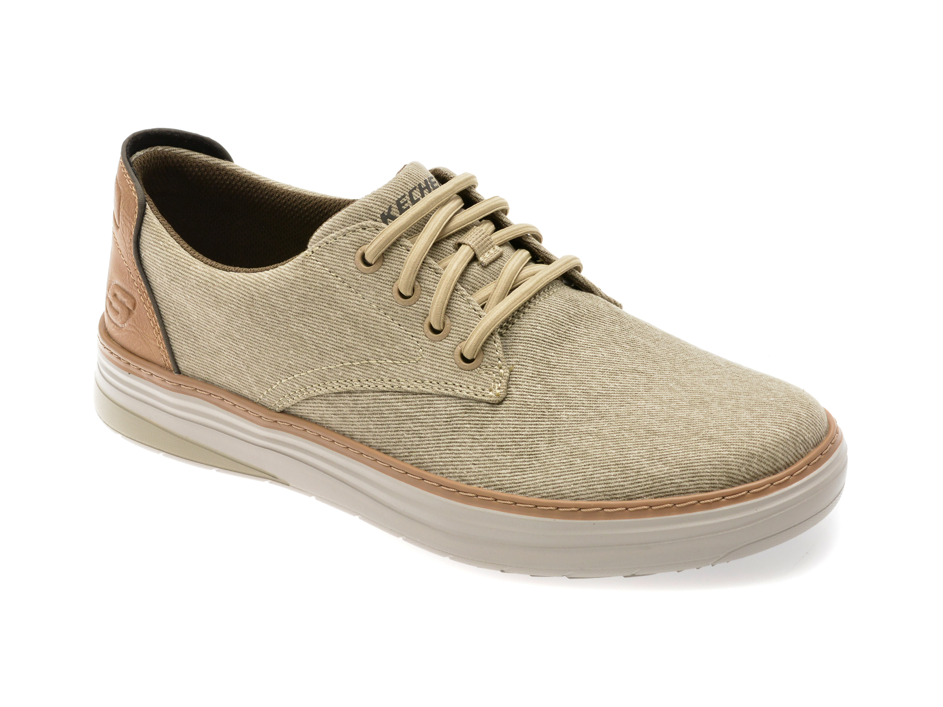 Pantofi SKECHERS HYLAND Kaki - Confort Zilnic
