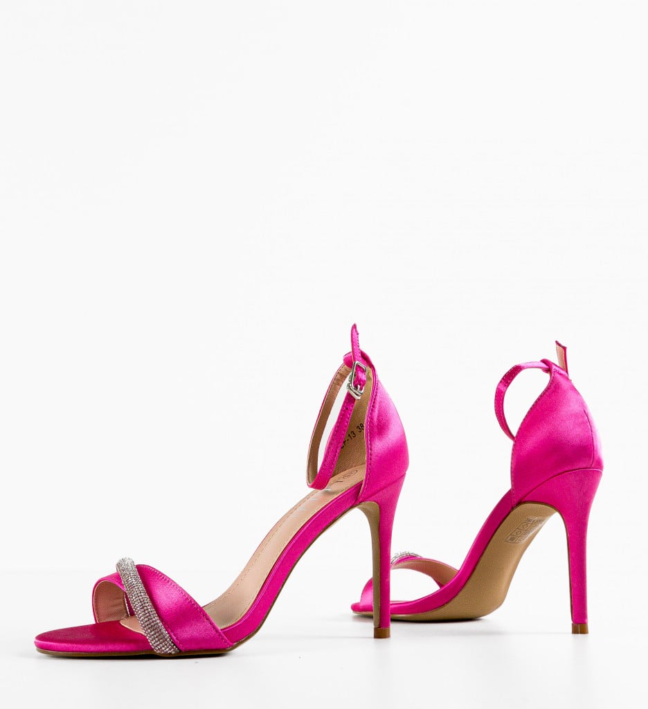 Sandale Daddy Fuchsia cu Toc Elegant - imagine 12