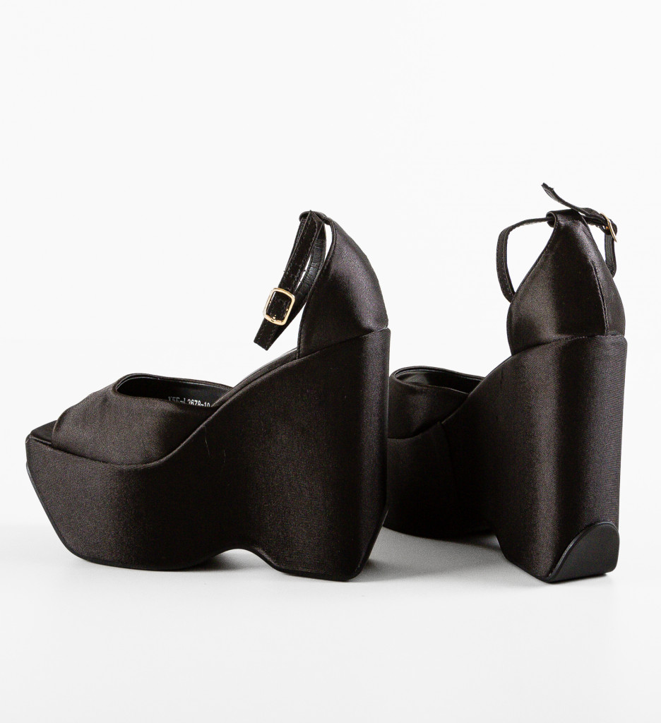 Sandale Platforme Dama Negre - Stil și Confort - imagine 8