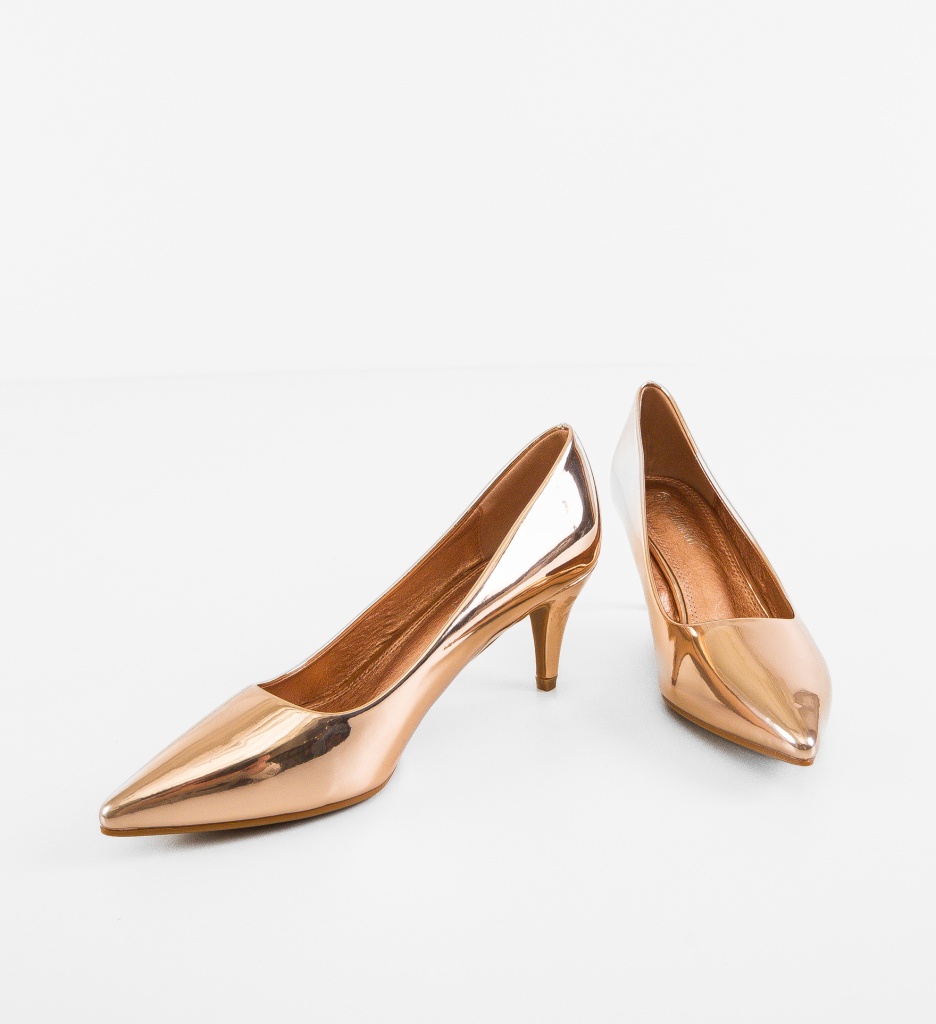 Pantofi Stiletto Fiona Aurii - Eleganță Premium - imagine 6