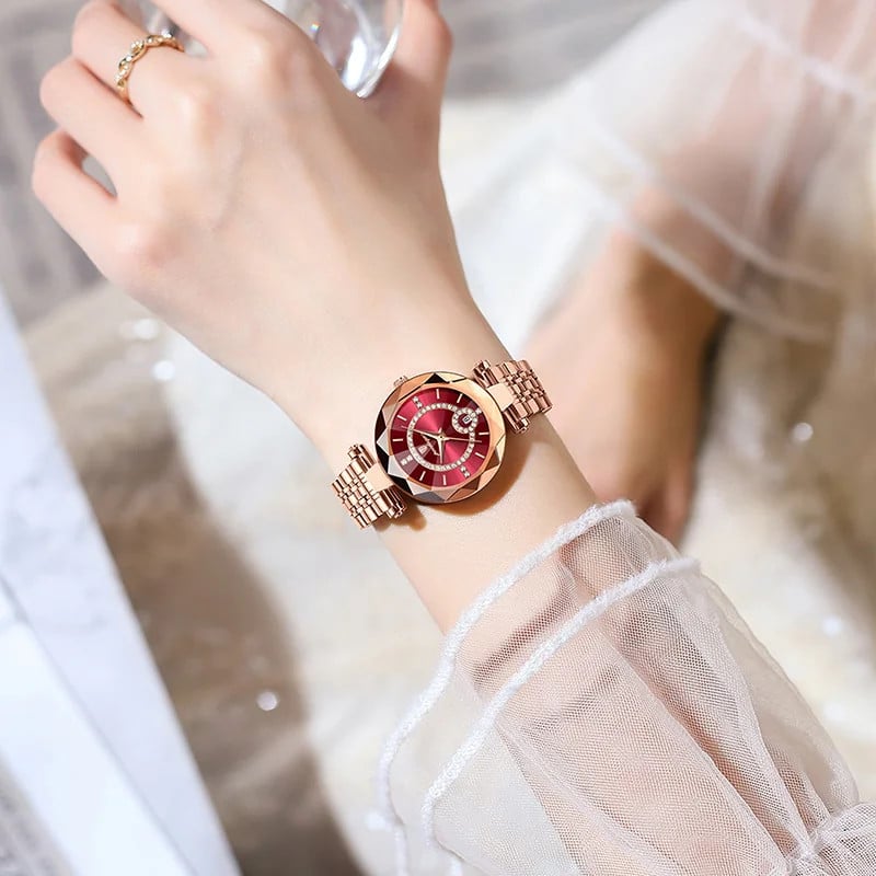 Ceas Dama Poedagar Rose Gold | Eleganță Modernă - imagine 3