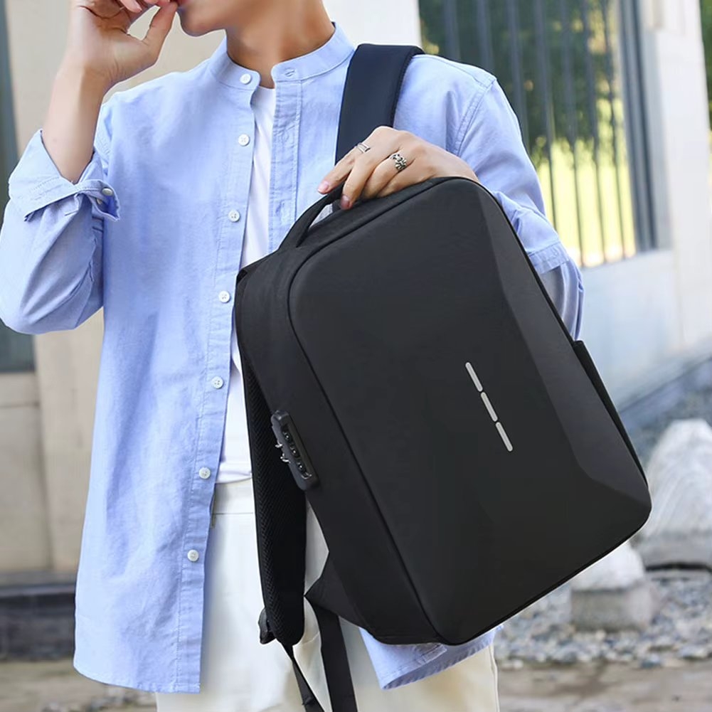 Rucsac Smart Picadili Orien cu Port USB, Negru - imagine 4