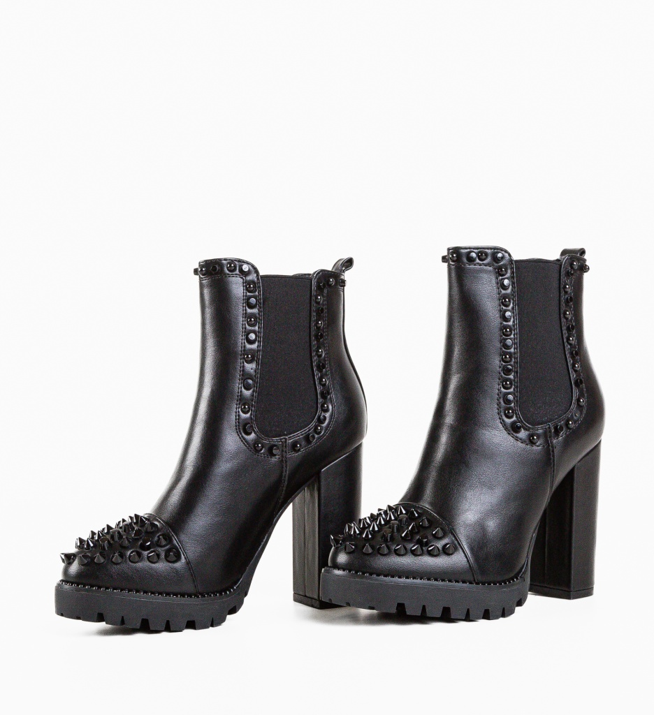 Botine Mendel Negre - Eleganță și Confort - imagine 4