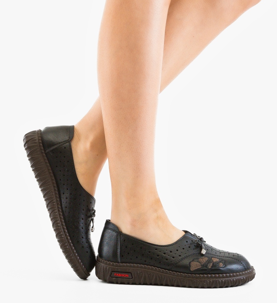 Pantofi Casual Leriu Negri – Eleganță și Confort - imagine 4