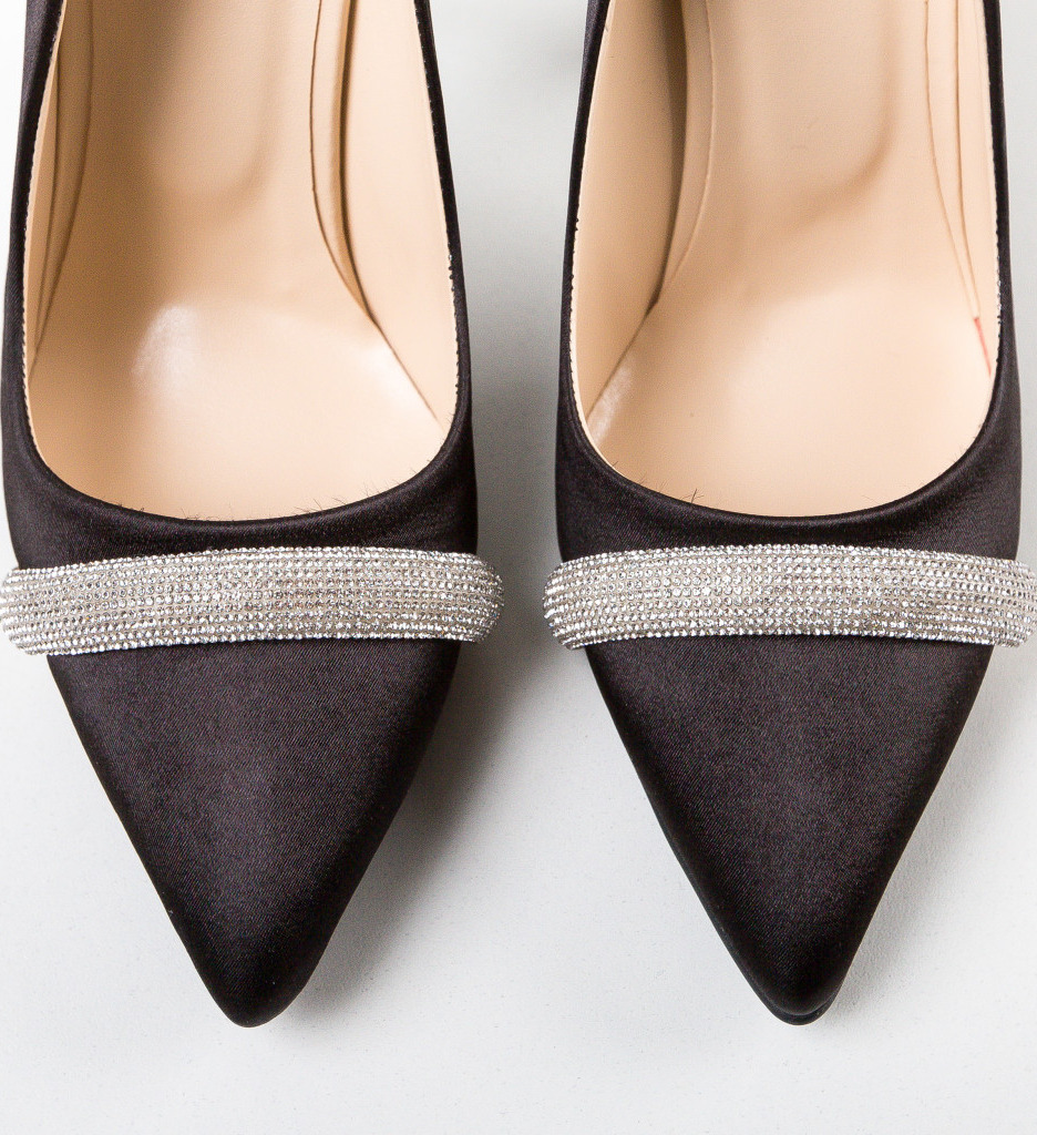 Pantofi Skyan Negri cu Toc | Eleganți - imagine 7