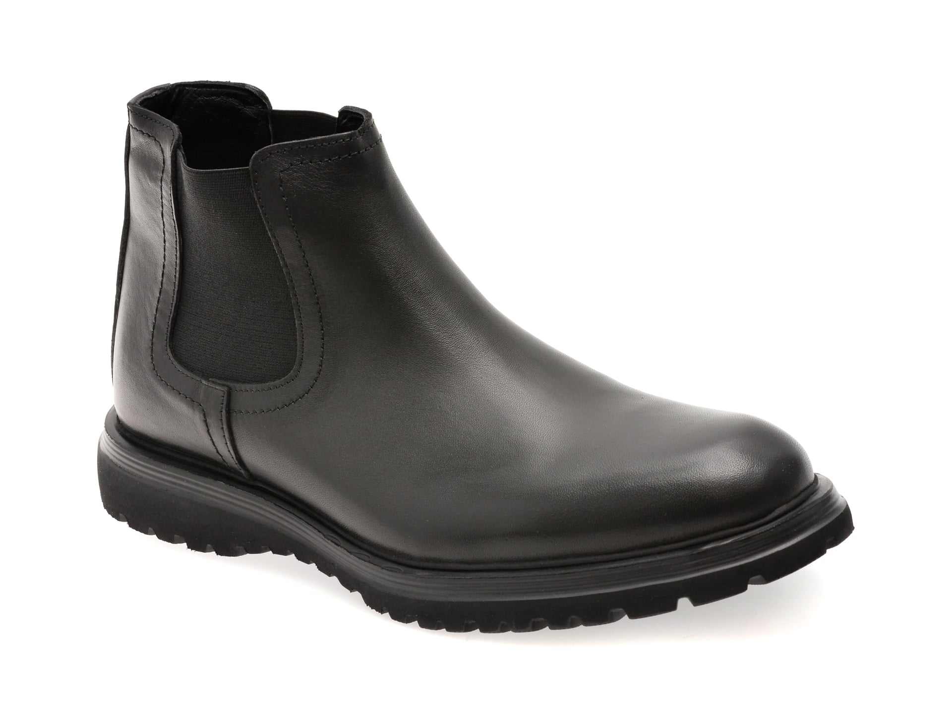 Ghete OTTER negre din piele - Eleganță și confort