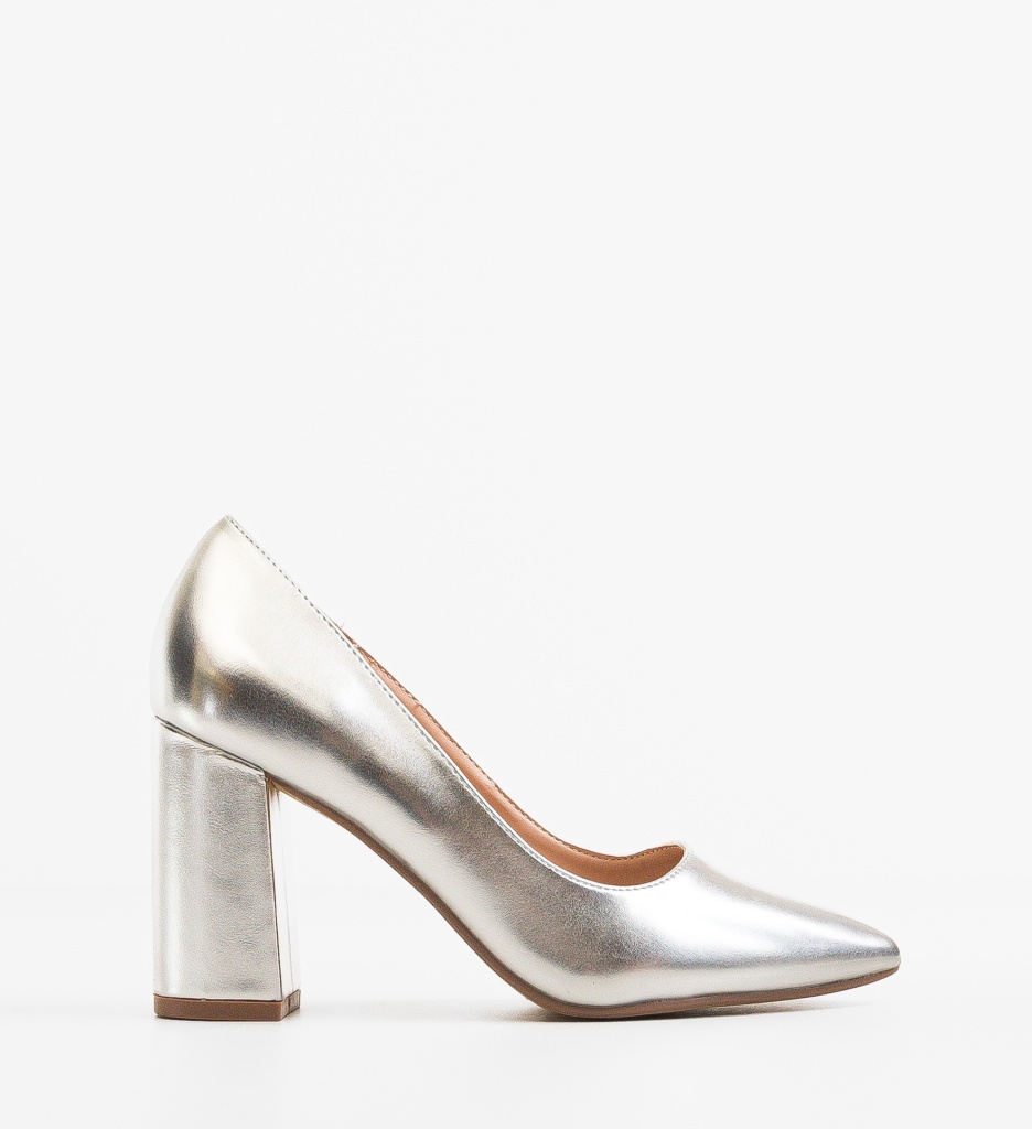 Pantofi cu Toc Argintii | Eleganță Maximă - imagine 6
