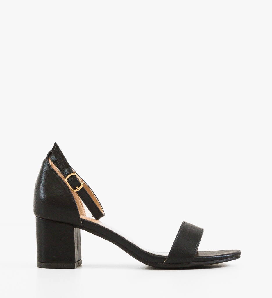 Sandale cu toc Lucano Negre - Eleganță și Confort - imagine 7