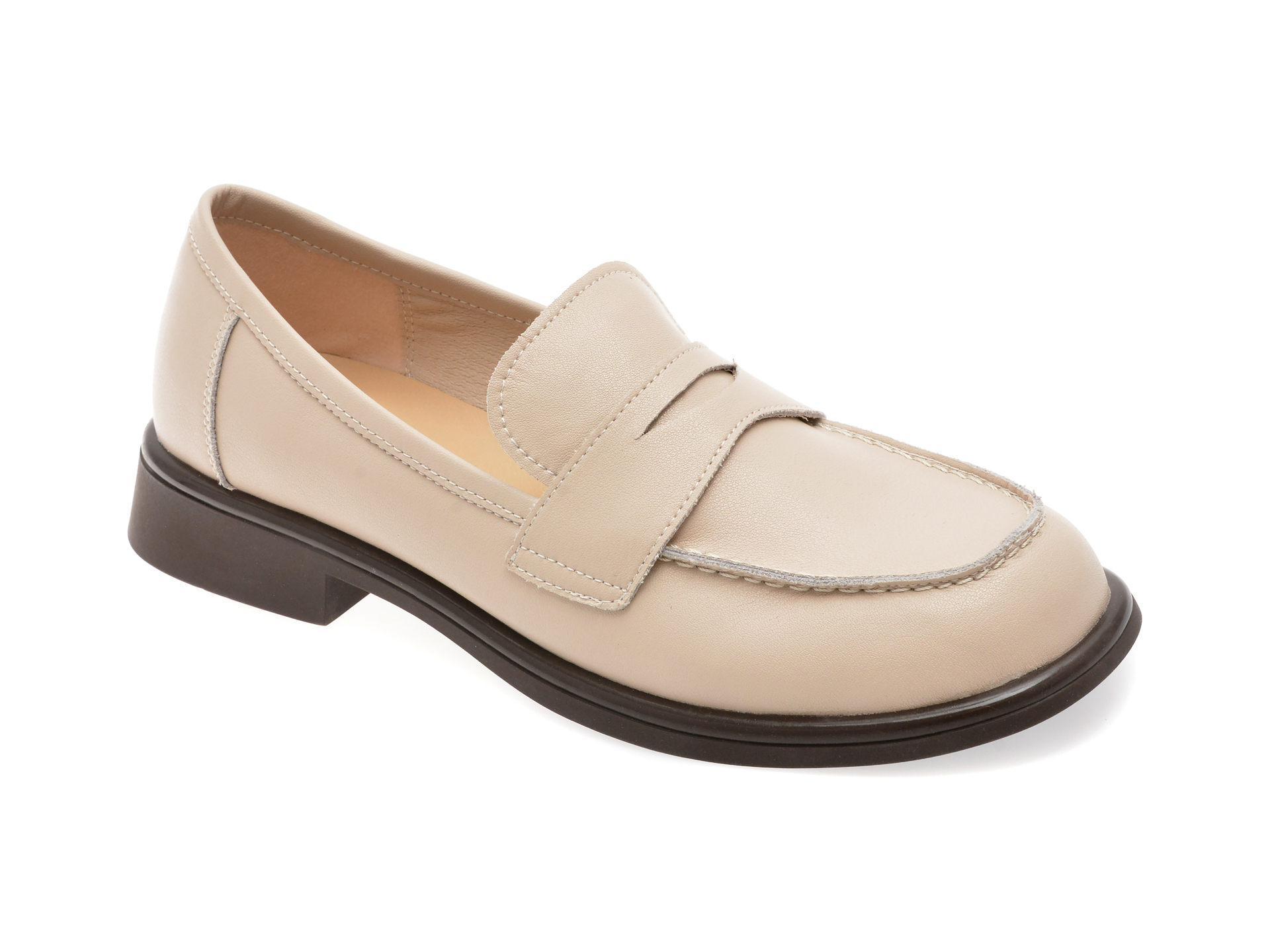 Mocasini Flavia Passini albi din piele