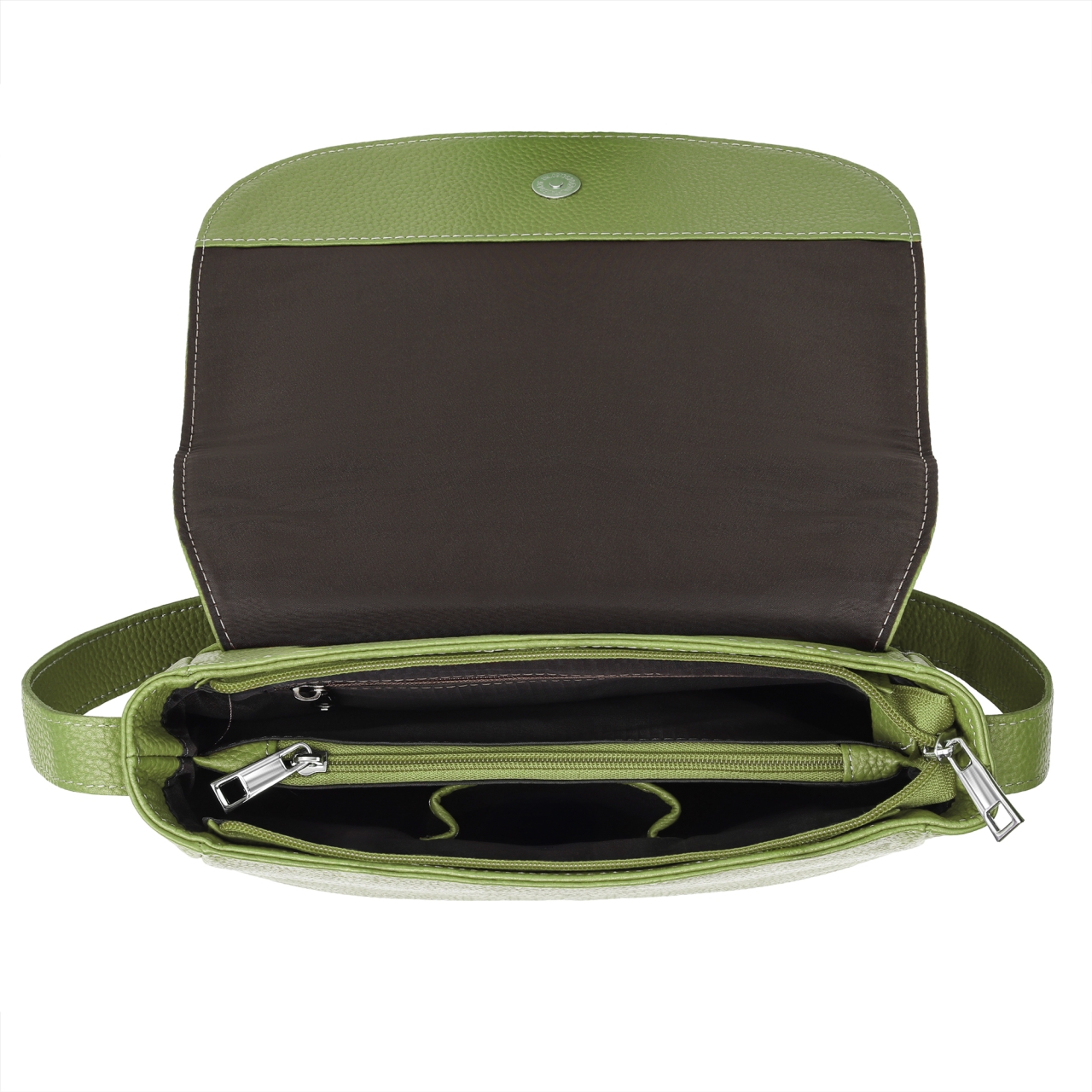 Geantă India Aida GT3857 Piele Naturală Verde - imagine 5