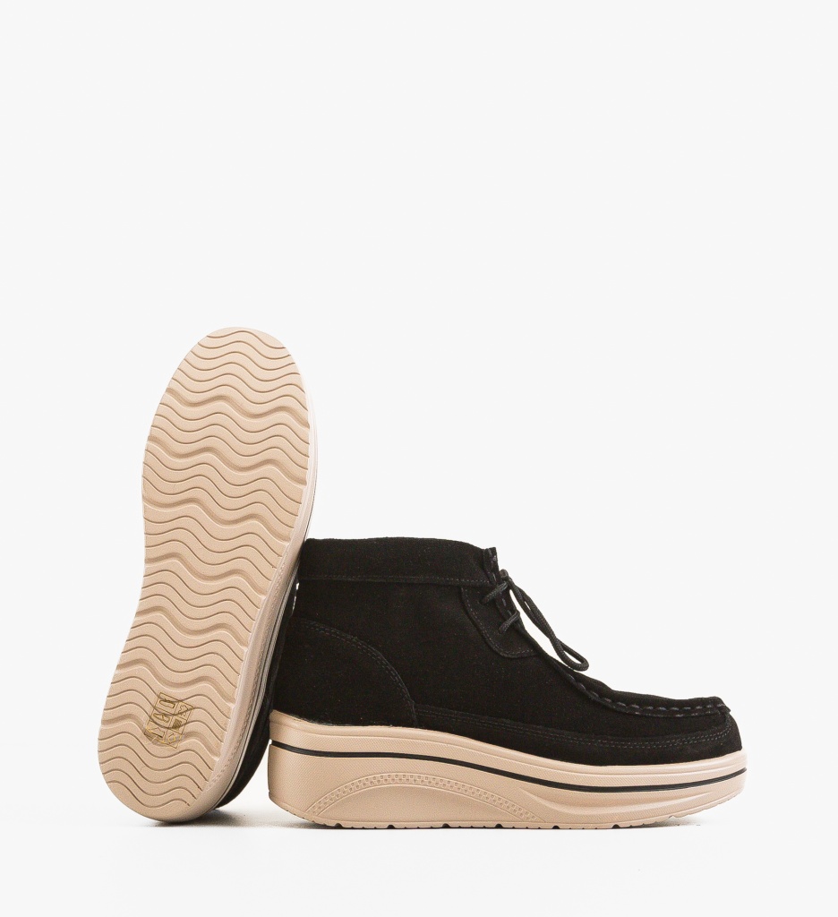 Ghete Dama Janne Negre - Confort si Stil Casual - imagine 6
