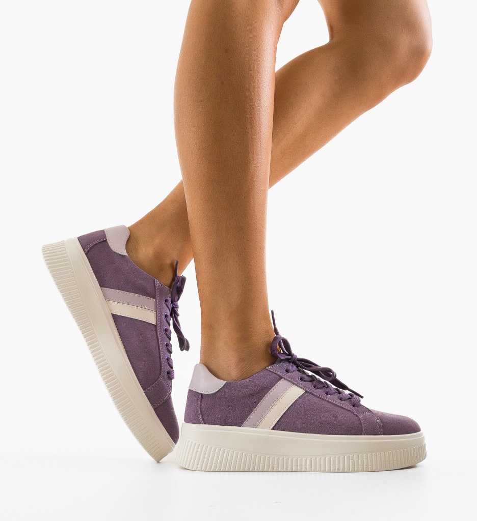 Sneakers Dama Wansa Mov - Confort și Stil
