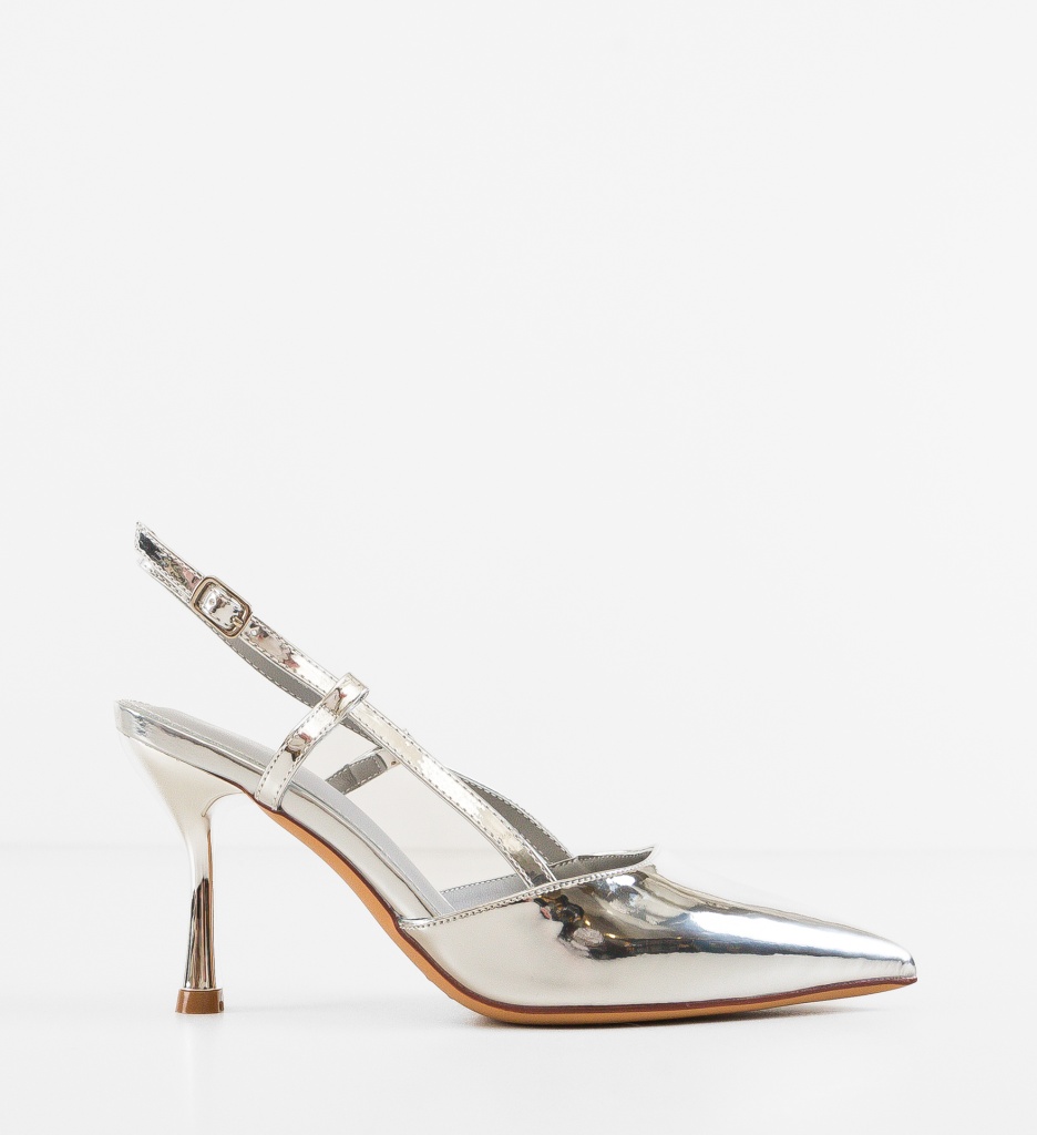 Pantofi Dama Ohca Argintii - Eleganta si Stil - imagine 7