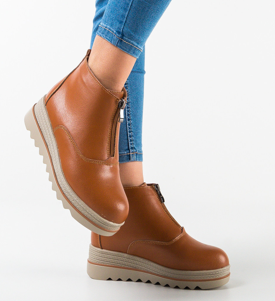 Ghete Dama Coady Camel | Elegante si Comode - imagine 3