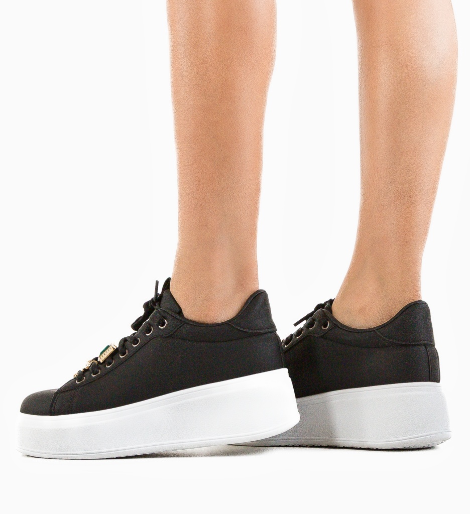 Sneakers Dama Bryson Negri | Confort Asigurat - imagine 3