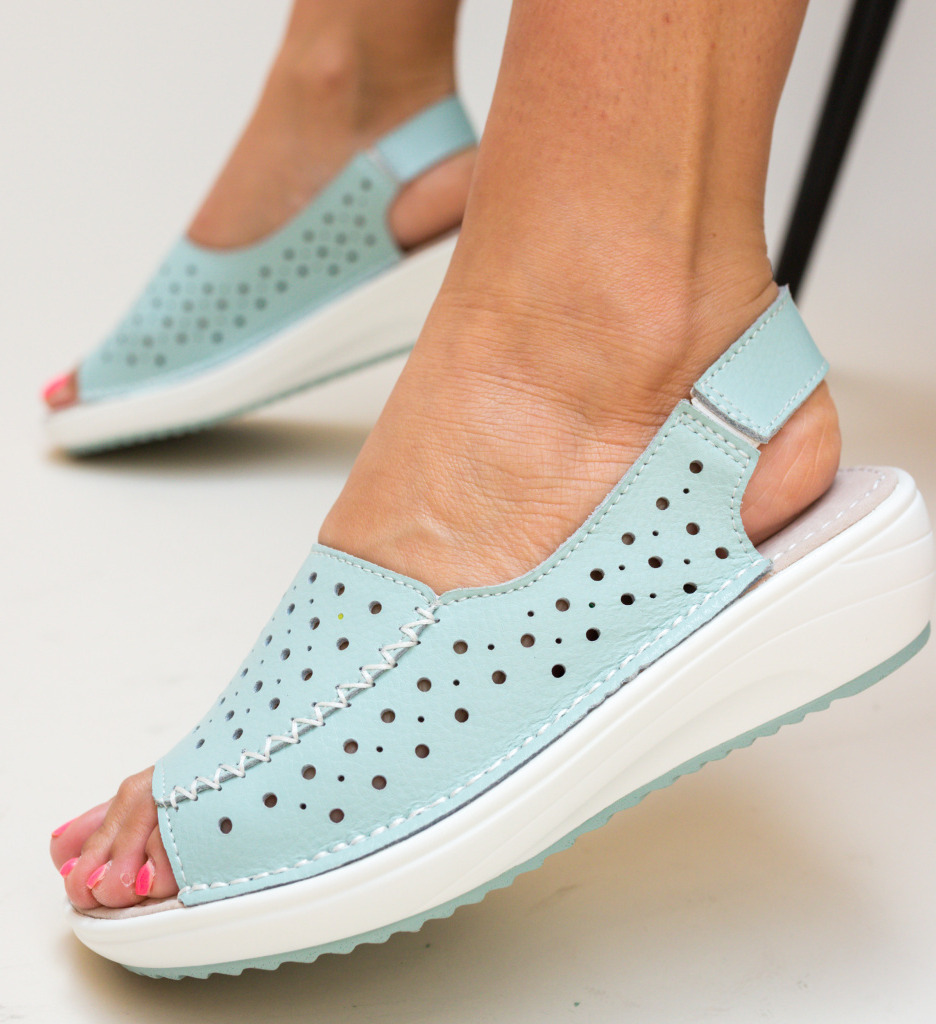 Platforme Lindone Albastre | Stil și Confort Casual - imagine 3