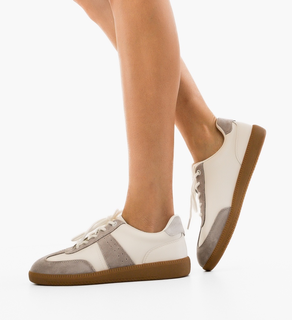 Sneakers Dama Gazelle Gri - Confort și Stil - imagine 6