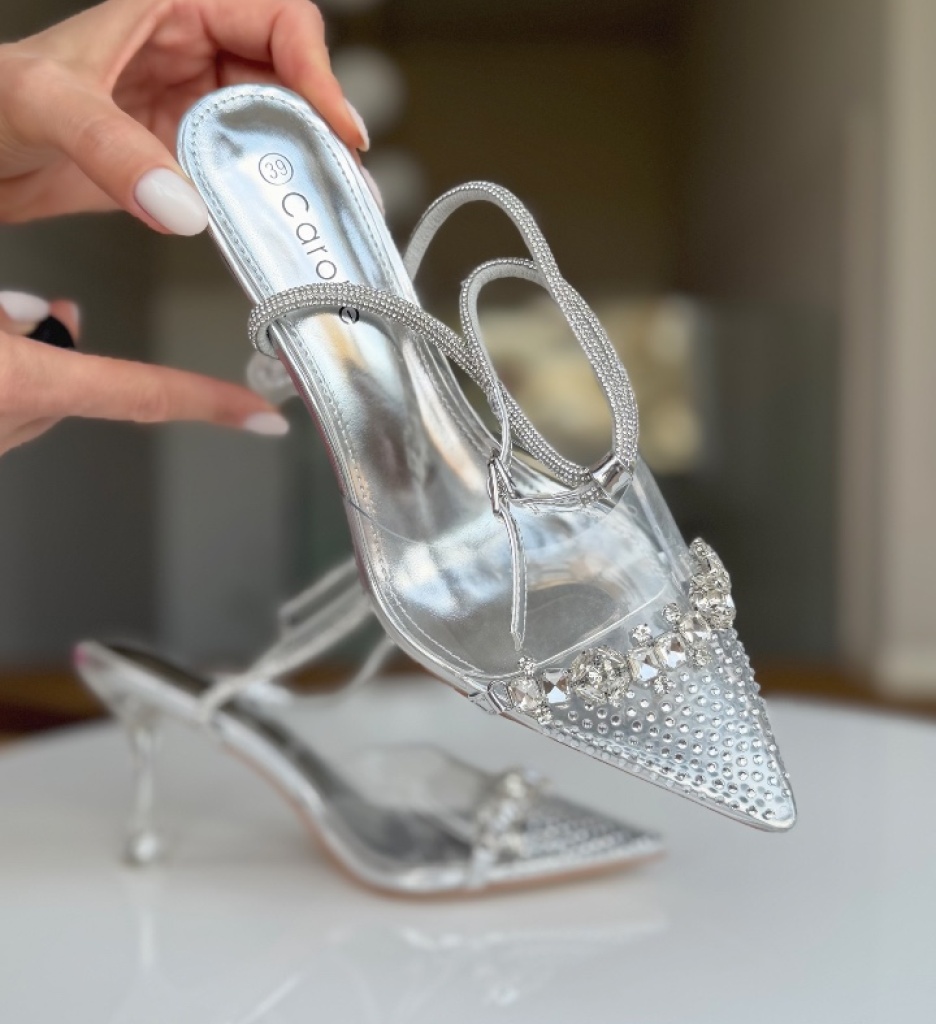 Pantofi Dama Lind Argintii - Eleganță și Stil - imagine 7