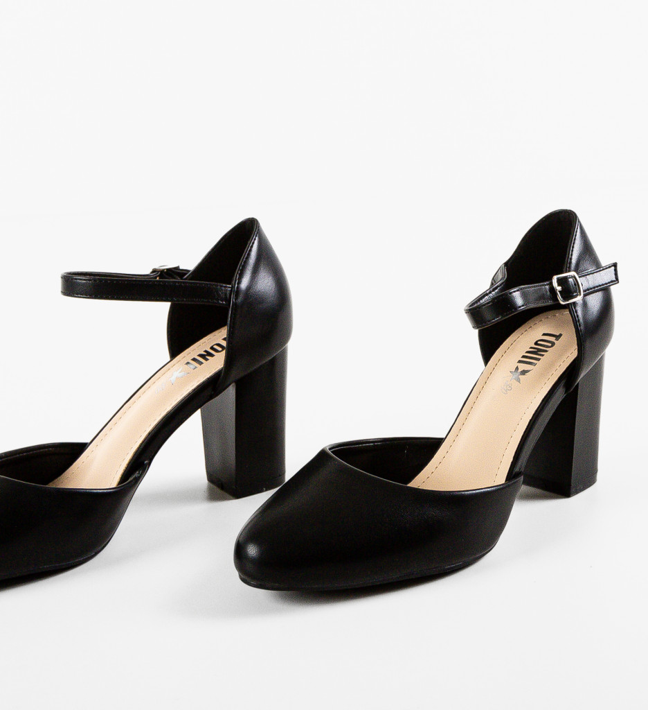 Pantofi cu Toc Vydeo Negri - Eleganță Asigurată - imagine 6