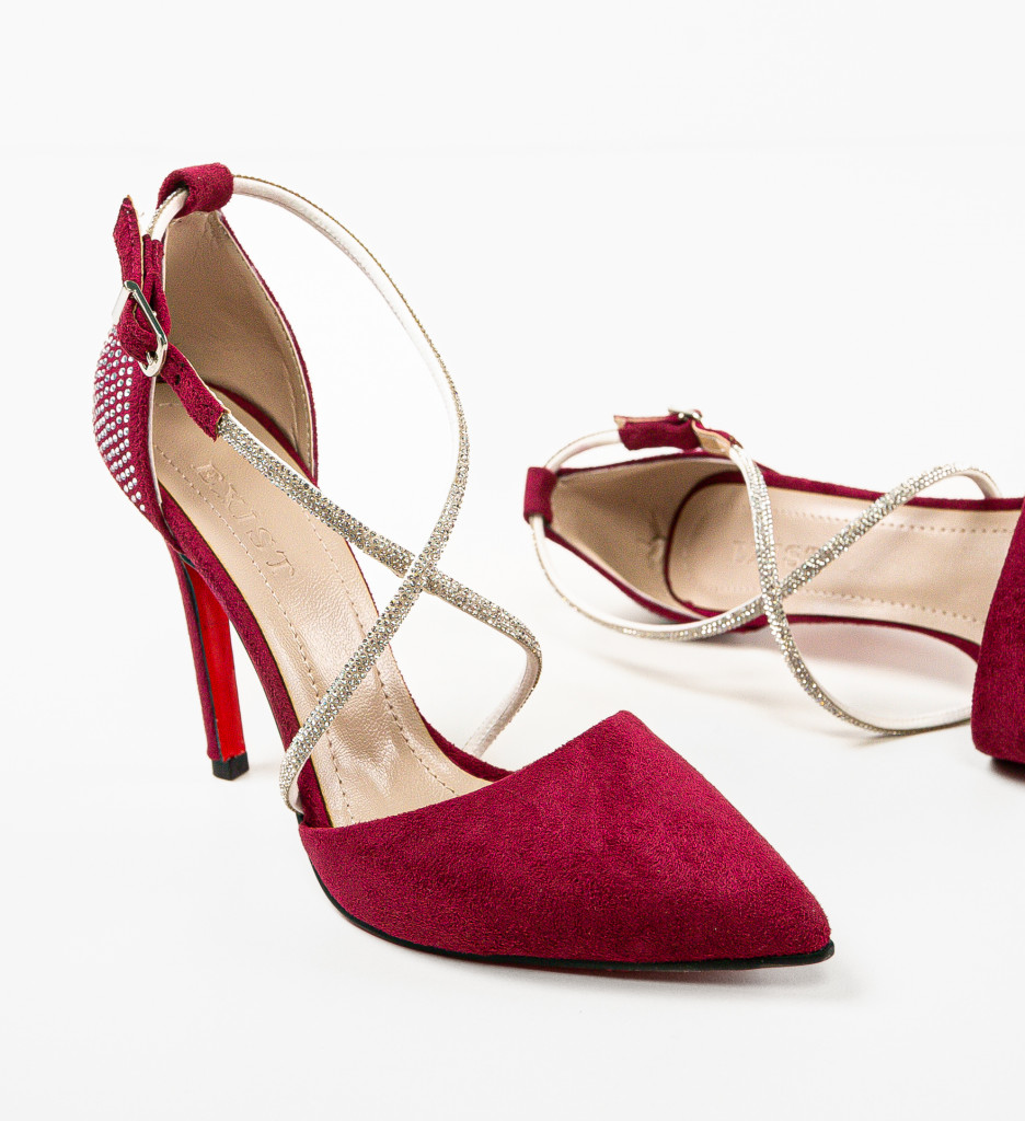 Pantofi cu Toc Roccala Fuchsia - Eleganță - imagine 6